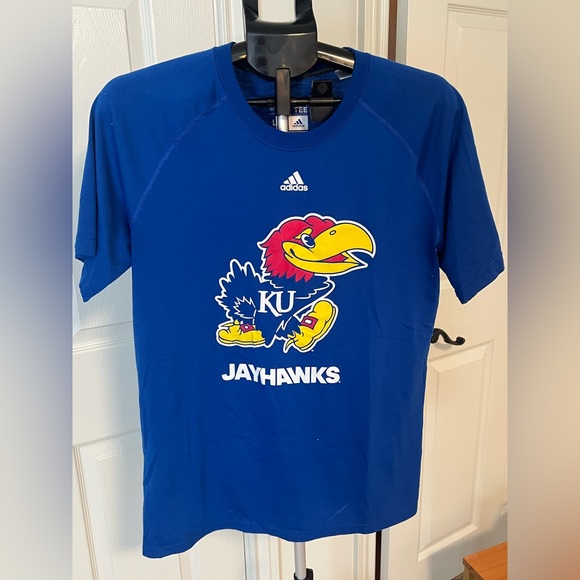 KU Jayhawks Adidas Dri-fit Tee - Picture 1 of 3